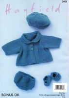 Knitting Pattern - Hayfield 2483 - Bonus DK - Doll's Clothes